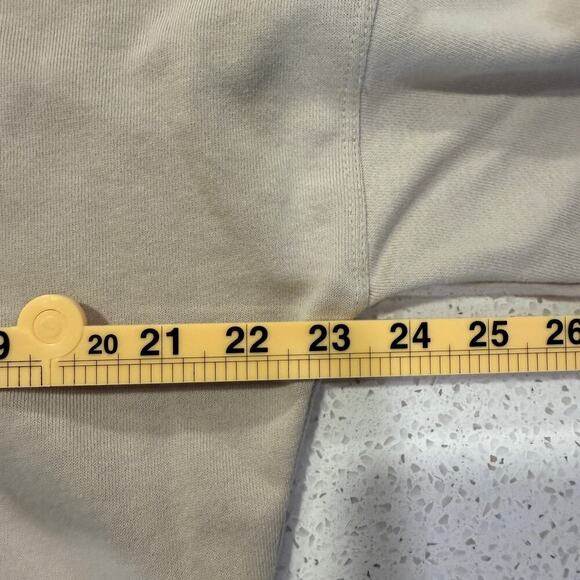 DKNY Beige Terry Zip Up Hoodie Jacket Casual, Minimalist, Loungewear Women Large - Picture 7 of 8